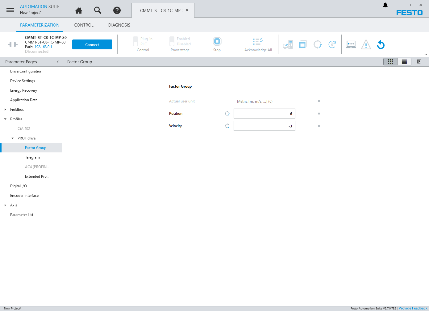 Festo Automation Suite factor